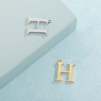 1 Piece Stainless Steel 18K Gold Plated Letter main image 2