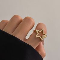 Simple Style Classic Style Star Alloy Hollow Out Women's Rings main image 1