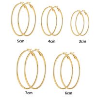 1 Pair Casual Elegant Vacation Solid Color Plating Stainless Steel White Gold Plated Gold Plated Earrings main image 4