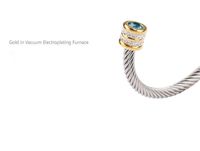 Luxurious Romantic Twist Stainless Steel Plating Inlay Rhinestones Zircon Gold Plated main image 7