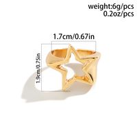 Simple Style Classic Style Star Alloy Hollow Out Women's Rings main image 2