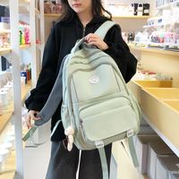 One Size Solid Color Daily Women's Backpack sku image 3