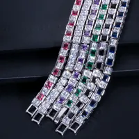 Casual Square Copper Inlay Zircon 14k Gold Plated White Gold Plated Bracelets main image 9