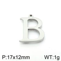Simple Style Commute Letter Stainless Steel Charms Jewelry Accessories sku image 2