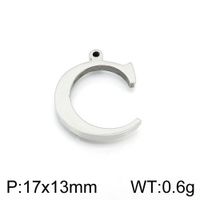 Simple Style Commute Letter Stainless Steel Charms Jewelry Accessories sku image 3