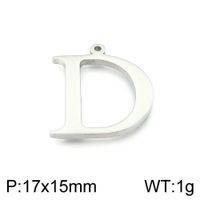Simple Style Commute Letter Stainless Steel Charms Jewelry Accessories sku image 4