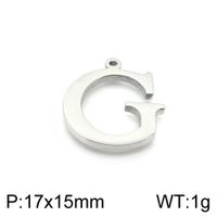 Simple Style Commute Letter Stainless Steel Charms Jewelry Accessories sku image 7