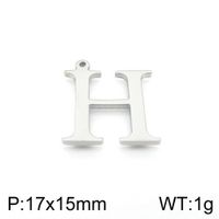 Simple Style Commute Letter Stainless Steel Charms Jewelry Accessories sku image 8