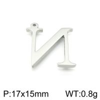 Simple Style Commute Letter Stainless Steel Charms Jewelry Accessories sku image 13