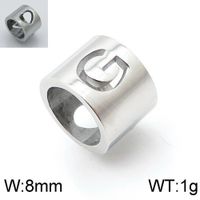 Simple Style Commute Solid Color Stainless Steel Charms Jewelry Accessories sku image 7