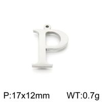 Simple Style Commute Letter Stainless Steel Charms Jewelry Accessories sku image 16