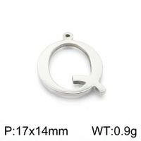 Simple Style Commute Letter Stainless Steel Charms Jewelry Accessories sku image 17