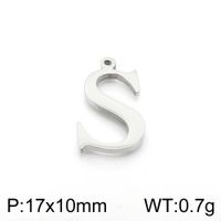 Simple Style Commute Letter Stainless Steel Charms Jewelry Accessories sku image 19