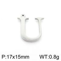 Simple Style Commute Letter Stainless Steel Charms Jewelry Accessories sku image 21