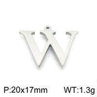 Simple Style Commute Letter Stainless Steel Charms Jewelry Accessories sku image 23