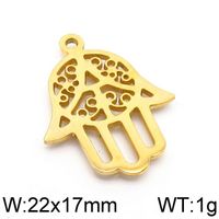 1 Piece Stainless Steel 18K Gold Plated Solid Color sku image 6