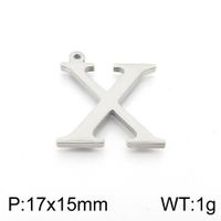 Simple Style Commute Letter Stainless Steel Charms Jewelry Accessories sku image 24