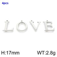 Simple Style Commute Letter Stainless Steel Charms Jewelry Accessories sku image 29