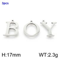 Simple Style Commute Letter Stainless Steel Charms Jewelry Accessories sku image 28