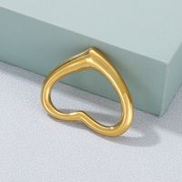 1 Piece Stainless Steel 18K Gold Plated Heart Shape main image 3