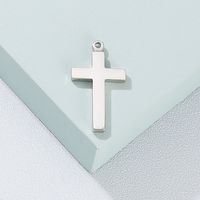 1 Piece Stainless Steel 18K Gold Plated Cross main image 4