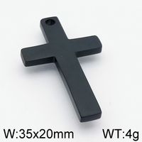 1 Piece Stainless Steel 18K Gold Plated Cross sku image 5