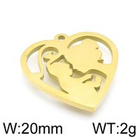 1 Piece Stainless Steel 18K Gold Plated Solid Color sku image 2
