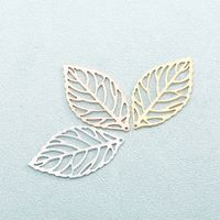 1 Piece Stainless Steel 18K Gold Plated Leaves main image 3