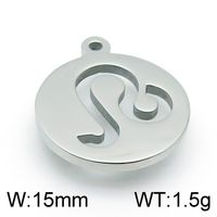 1 Piece Stainless Steel 18K Gold Plated Solid Color sku image 9