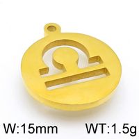 1 Piece Stainless Steel 18K Gold Plated Solid Color sku image 14