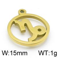 1 Piece Stainless Steel 18K Gold Plated Solid Color sku image 20