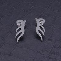 1 Pair Simple Style Solid Color Plating Stainless Steel 18K Gold Plated Ear Studs main image 3
