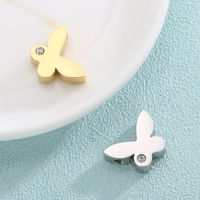 1 Piece Stainless Steel 18K Gold Plated Butterfly main image 4