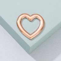 1 Piece Stainless Steel 18K Gold Plated Heart Shape Solid Color main image 5