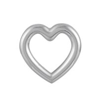1 Piece Stainless Steel 18K Gold Plated Heart Shape Solid Color main image 6