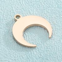 1 Piece Stainless Steel 18K Gold Plated Moon main image 4