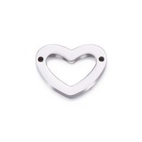 Simple Style Heart Shape Stainless Steel Charms Jewelry Accessories main image 1