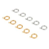 1 Set Stainless Steel 18K Gold Plated Solid Color main image 2