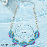 Exaggerated Beach Shell Alloy Plating Gold Plated Women's Pendant Necklace main image 2