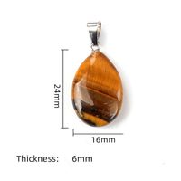 Simple Style Solid Color Natural Stone Polishing Charms main image 2