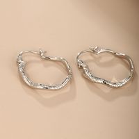 1 Pair Nordic Style Xuping Simple Style Snake Plating Copper Alloy 18k Gold Plated White Gold Plated Hoop Earrings main image 2