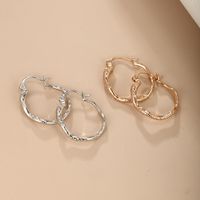 1 Pair Nordic Style Xuping Simple Style Snake Plating Copper Alloy 18k Gold Plated White Gold Plated Hoop Earrings main image 1