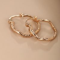 1 Pair Nordic Style Xuping Simple Style Snake Plating Copper Alloy 18k Gold Plated White Gold Plated Hoop Earrings main image 6