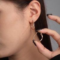1 Pair Nordic Style Xuping Simple Style Snake Plating Copper Alloy 18k Gold Plated White Gold Plated Hoop Earrings main image 7
