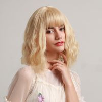 Women's Hip-hop Sexy Casual Party High Temperature Wire Bangs Short Curly Hair Wigs sku image 2