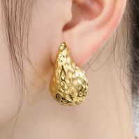 1 Pair Basic Solid Color Titanium Steel 18K Gold Plated Ear Studs main image 10