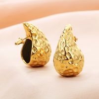 1 Pair Basic Solid Color Titanium Steel 18K Gold Plated Ear Studs main image 6