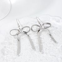 1 Pair Sweet Simple Style Bow Knot Alloy Drop Earrings main image 7