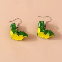 1 Pair Cute Crocodile Alloy Plastic Drop Earrings main image 9