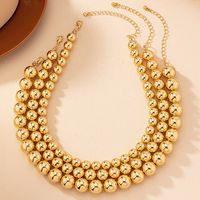 Punk Simple Style Solid Color Alloy Plating Gold Plated Women's Pendant Necklace main image 1